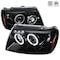 Spec-D Tuning 99-04 Jeep Grand Cherokee Projector Headlight Glossy Black 2LHP-GKEE99BK-TM - alternate 1